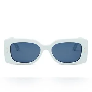 Brand new Dior Pacifico S1U sunglasses. Solid blue and white Dior® DiorPacific S1U Geometric Sunglasses - EuroOptica main image 2
